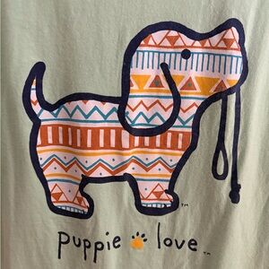 Puppie Love Graphic Tee - Green